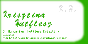 krisztina hutflesz business card